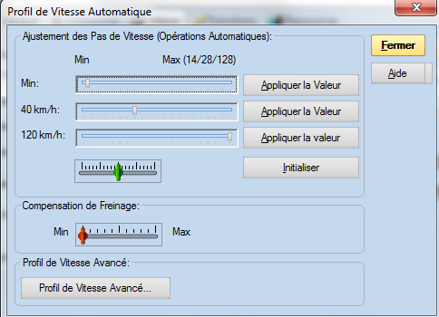 Profil auto de vitesse Profil10