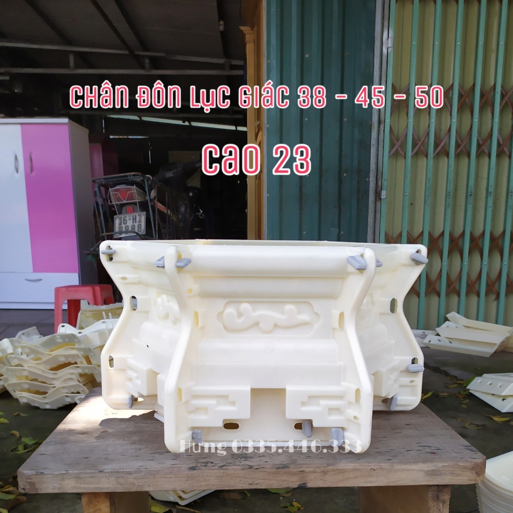 Khuôn chân đôn bệ lục giác 38 + 45 + 50 Picsa123