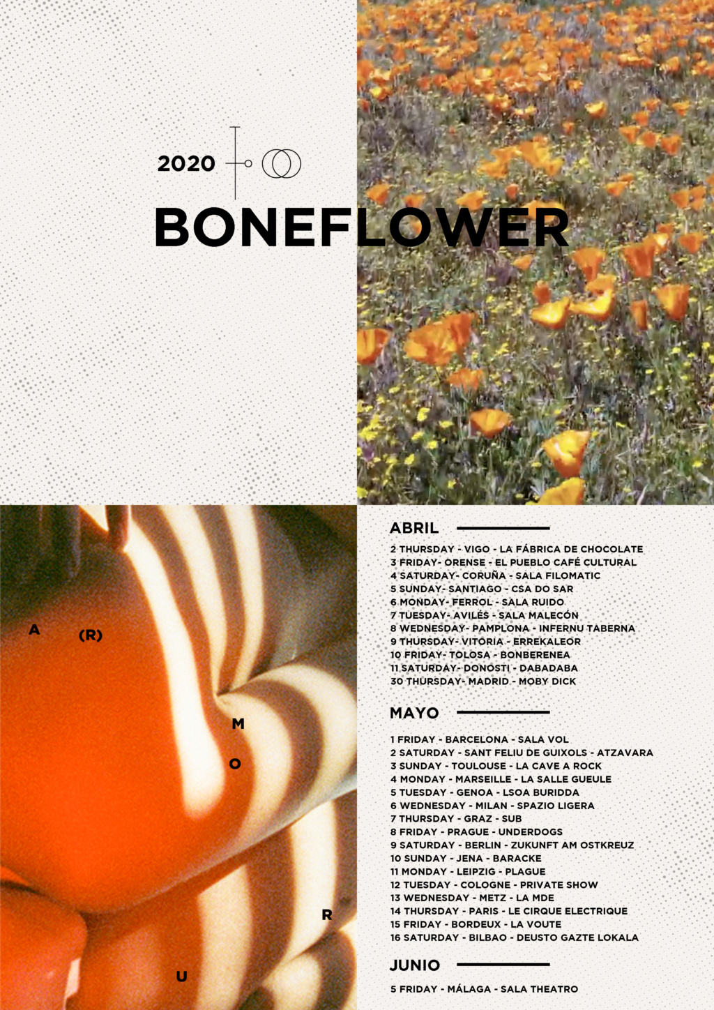 Boneflower: screamo, caos, zapatilla y post-rock Gira_t13