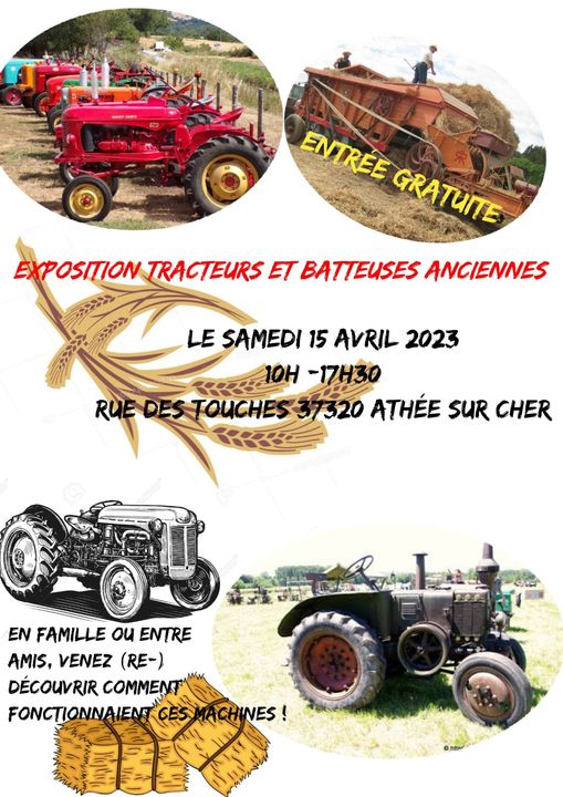 2023-04-15-Athée-sur-Cher : Expo tracteurs et batteuses ancien(Indre-et-Loir 37) Athzoe10