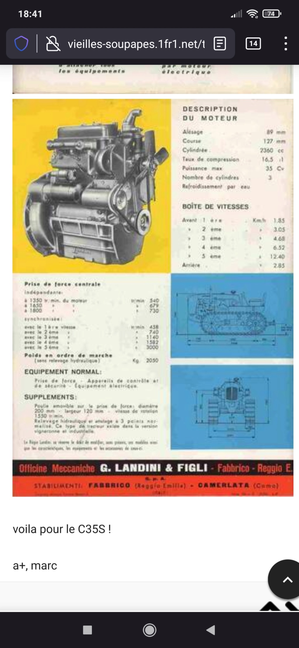 échange moteur Perkins 3 cylindres Screen10