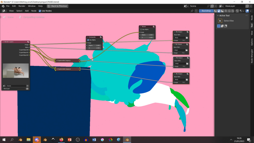 Rendu des passes et des masques d'objets en alpha Captur17