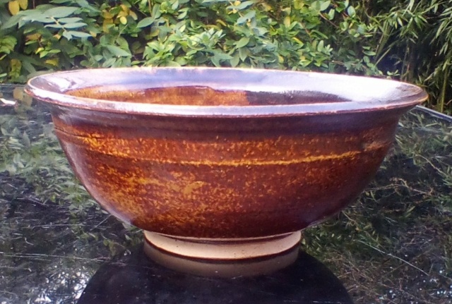 Tenmoku Glazed bowl-Anyone Recognise Initials, GR mark?  Img_2424