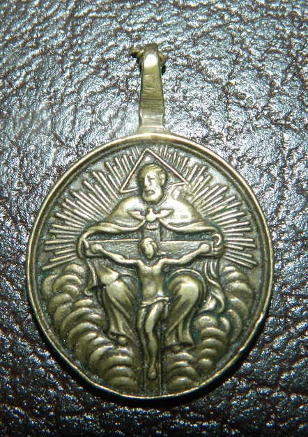 Medalla de la SS. Trinidad vertical / Oración. S. XVIII Jesus10