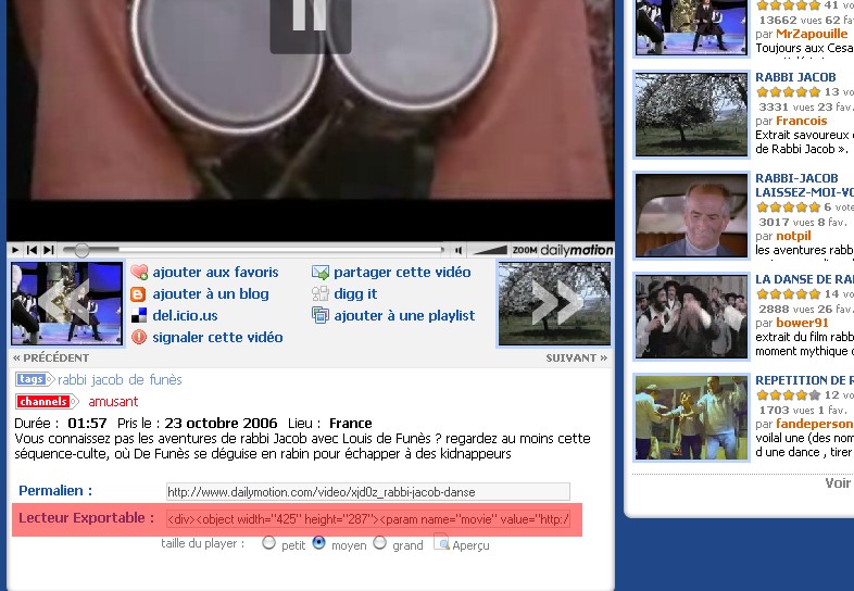 Comment afficher une vidéo 0210