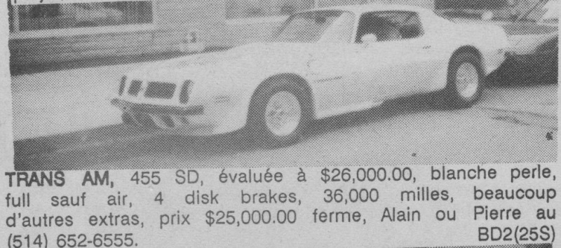 vendre - Des Pontiac intéressant qui ont déjà été a vendre ici au Québec 70s 80s - Page 3 Sdlam810