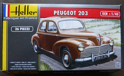 Maquette Peugeot 203 Kit complet avec peinture - échelle 1/43