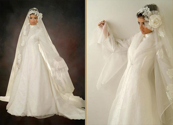 فساتين الزفاف ذات الميزات العربية Fleuri20