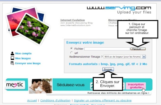 comment insérer une photo Tuto210