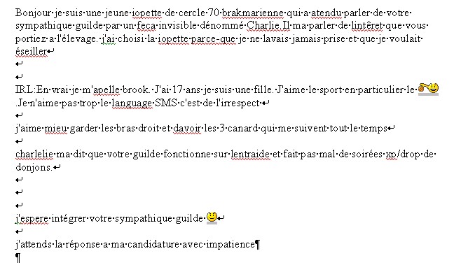 candidature de Efylida! Erreur11