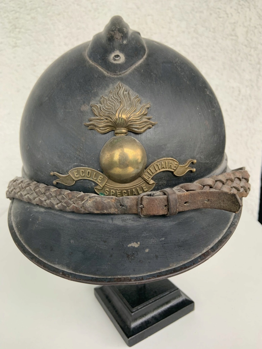 (E) Coque de casque Adrian modèle 1915 ESM Saint-Cyr Mai_2065