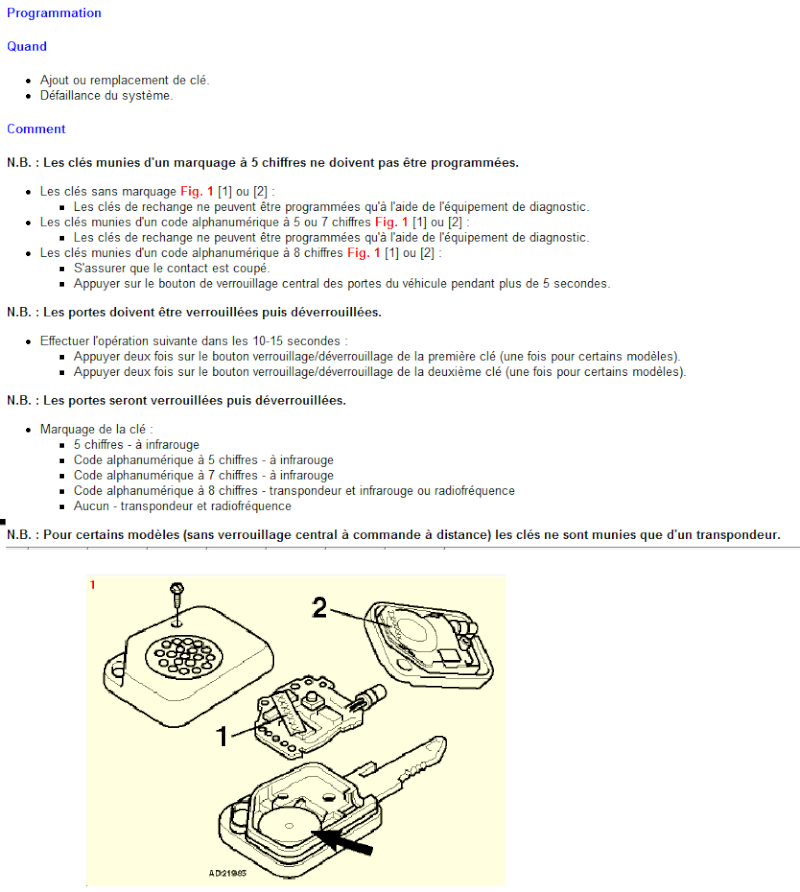 [ Renault Twingo I Pack 1.2 ess. an 1997 ] problème anti-demarage (résolu) Progra10