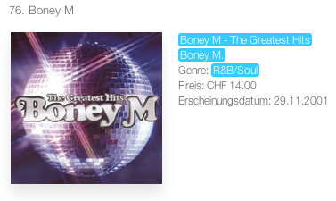29/03/2015 Boney M. Diamonds - iTunes TOP100 Switze16