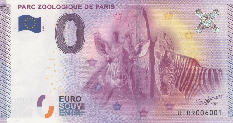 BES - Billets 0 € Souvenirs  [Paris = 84] Billet12