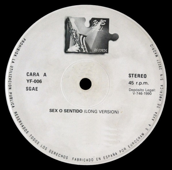 Bravo & DJ's - Sex o Sentido  12" vinyl 1989 FLAC  A15