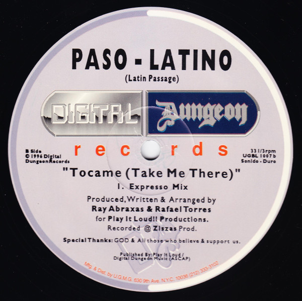Paso-Latino – Tocame (Take Me There) 12 " vinyl 1997 FLAC A20