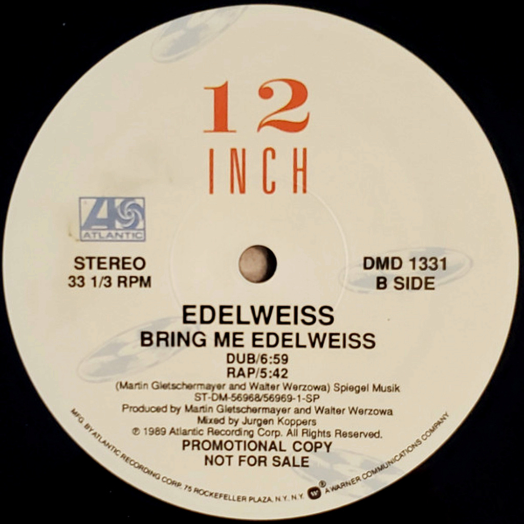 Edelweiss - Bring Me Edelweiss (US Promo ) 12" vinyl 1989 FLAC  B15