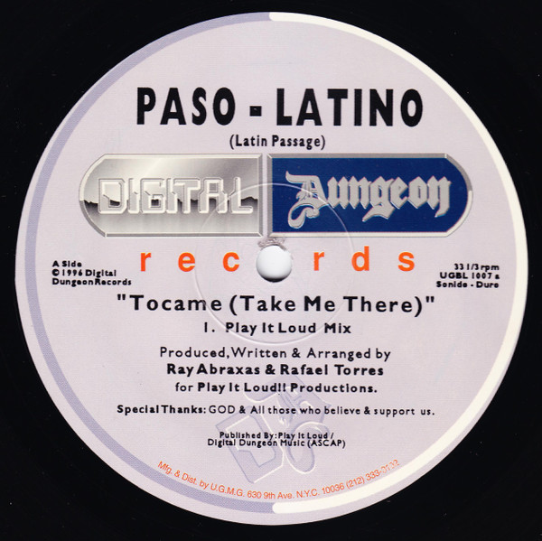 Paso-Latino – Tocame (Take Me There) 12 " vinyl 1997 FLAC B19