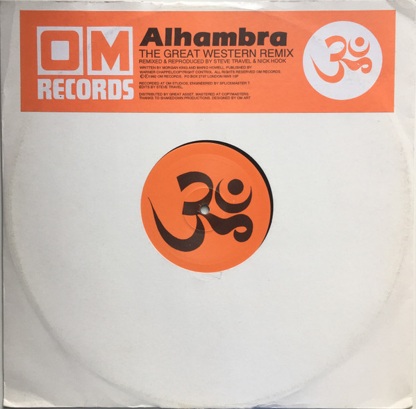 Alhambra - The Great Western Remixes 12" vinyl 1992 Front142