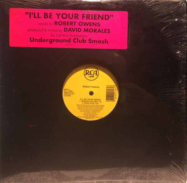 Robert Owens – I'll Be Your Friend vinyl 12" USA 1991 AAC  Front202