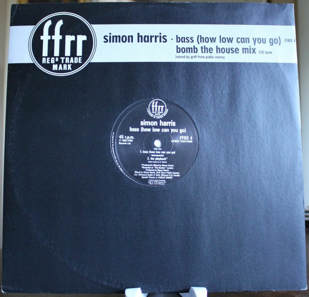 Simon Harris - Bass (How Low Can You Go) vinyl 12" 1988 flac  Front225