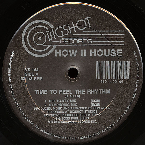 How II House – Time 2 Feel The Rhythm vinyl 12" 1989 AAC Front231