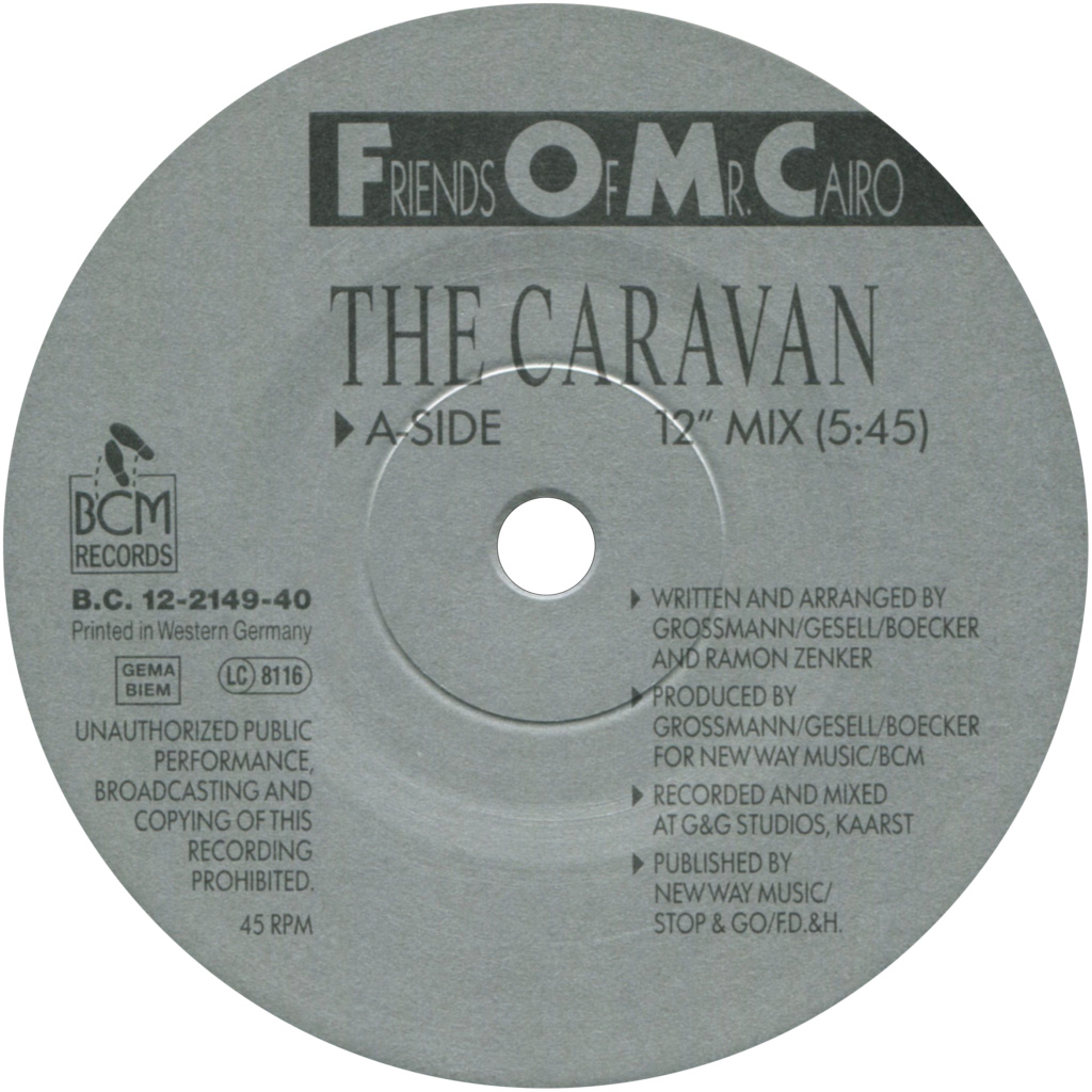 Friend Of Mr Cairo  The Caravan vinyl 12" 1988 flac 24/96  Label_12