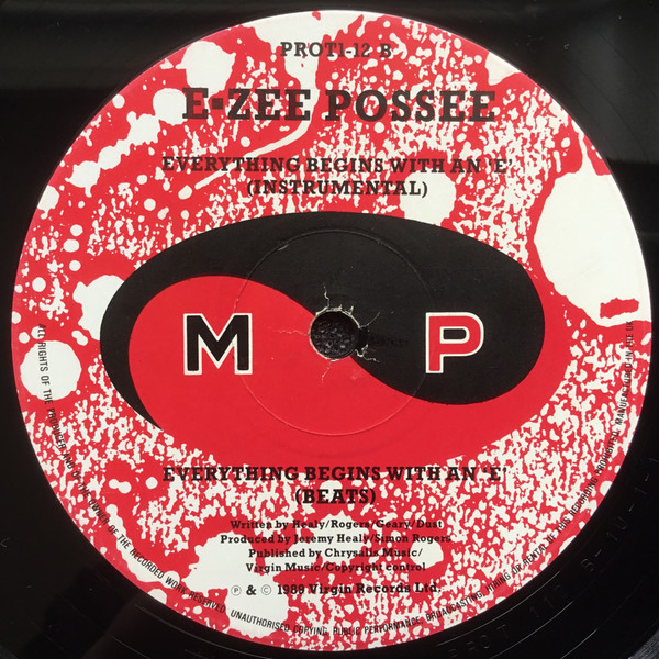 E-Zee Possee – Everything Begins With An 'E' 1989 12" Vinyl  Lebel_19