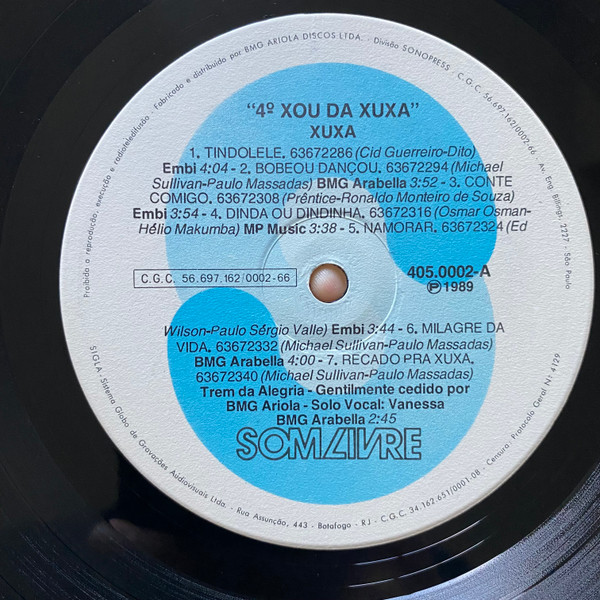 Xuxa 4 Lp vinyl 1989  Side_103