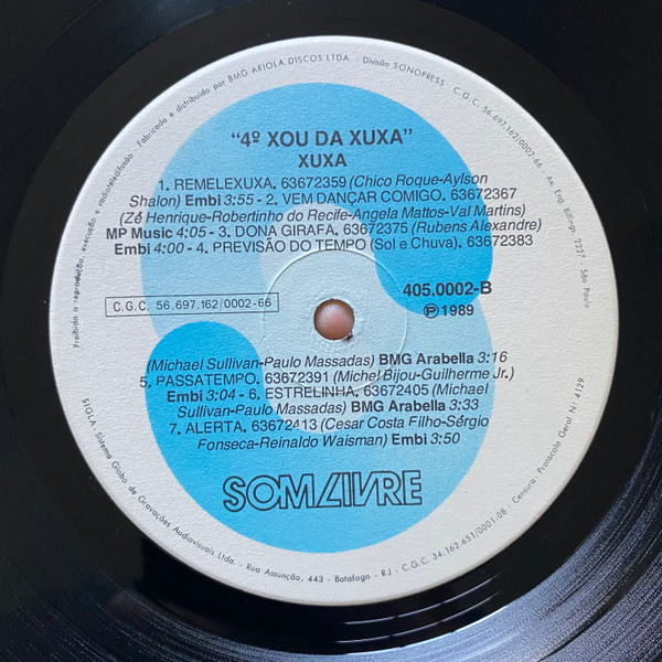 Xuxa 4 Lp vinyl 1989  Side_104