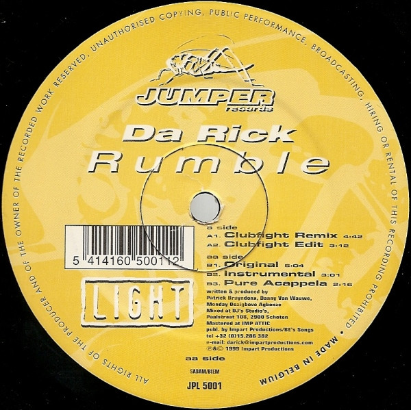 Da Rick Rumble 12" vinyl 1998 FLAC  Side_171