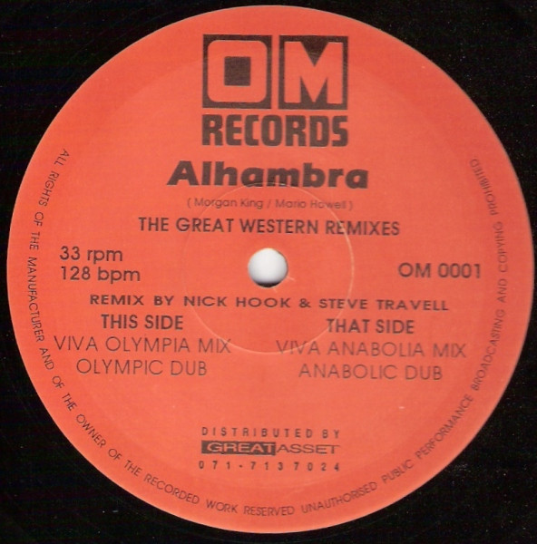 Alhambra - The Great Western Remixes 12" vinyl 1992 Side_174
