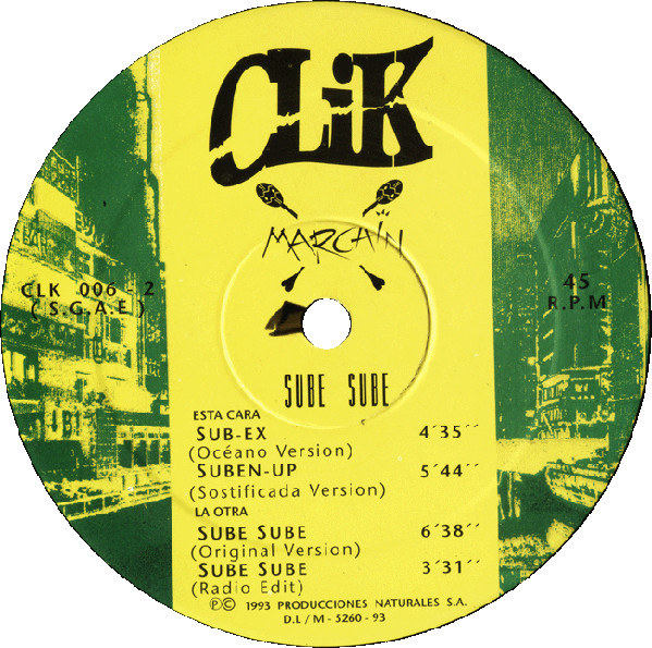 Marchin - Sube Sube 12" vinyl 1993 mp3 Side_216