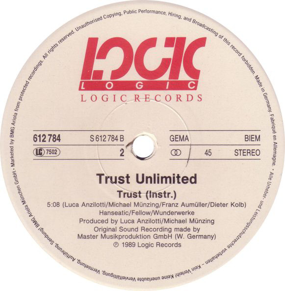 Trust Unlimited  Good For You 12" vinyl 1989 mp3 Side_217