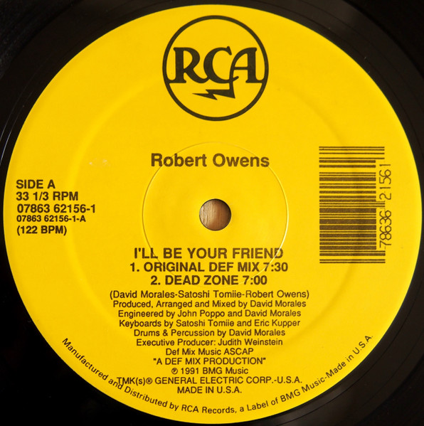 Robert Owens – I'll Be Your Friend vinyl 12" USA 1991 AAC  Side_296