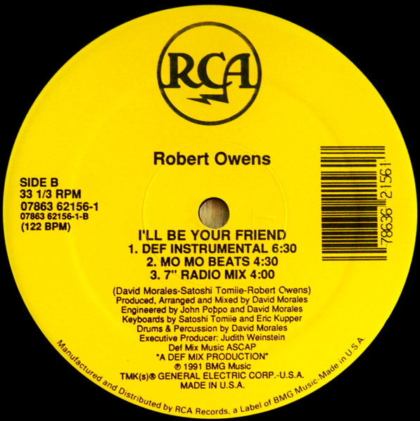 Robert Owens – I'll Be Your Friend vinyl 12" USA 1991 AAC  Side_297