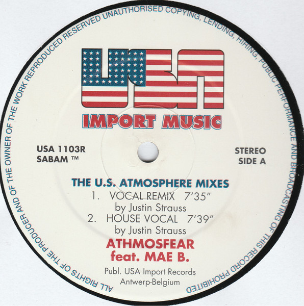 Athmosfear Atm-Oz-Fear (The U.S. Atmosphere Mixes) vinyl 12" 1990 AAC Side_359