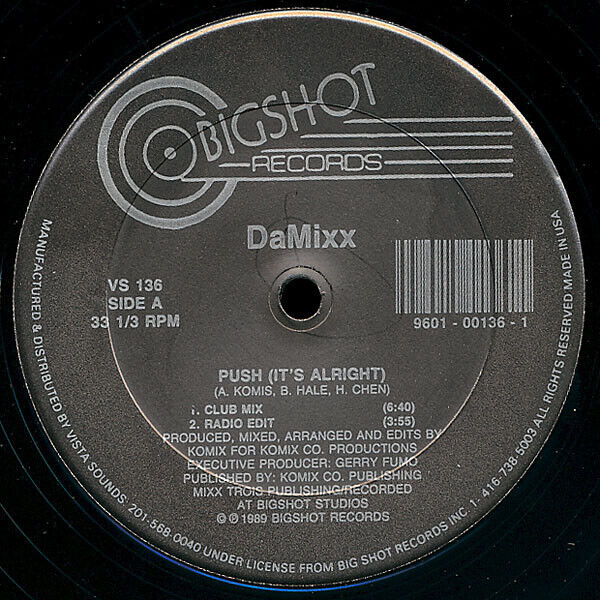 2 - DaMixx – Push (It's Alright) vinyl 12" 1989 AAC Side_361