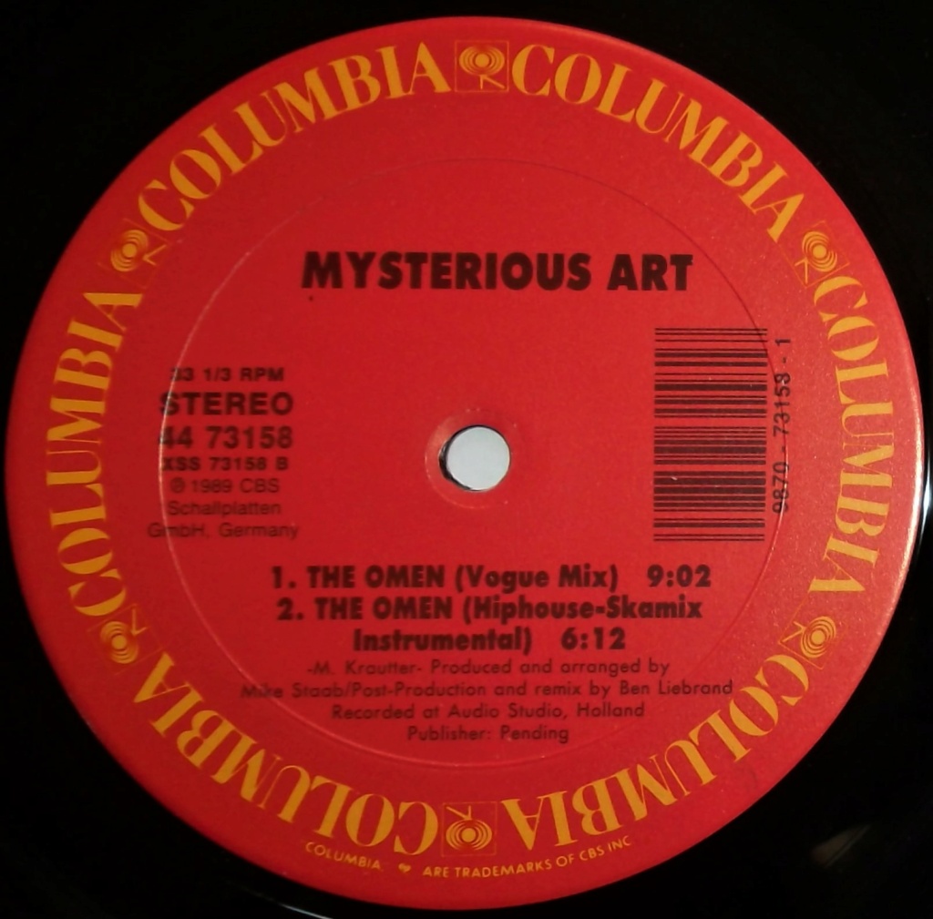 Mysterious Art - The Omen  US 12'' Vinyl Mixes 1989 flac  Side_396