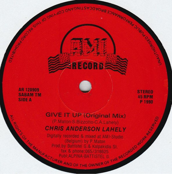 Chris Anderson Lahely – Give It Up vinyl 12" 1990 AAC Side_409