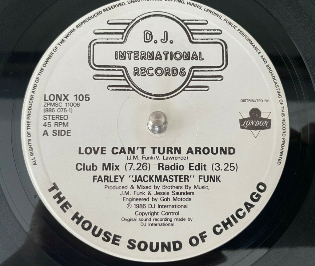 Farley Jackmaster Funk & Jessie Saunders – Love Can't Turn Around vinyl 12" 1986 flac Side_461