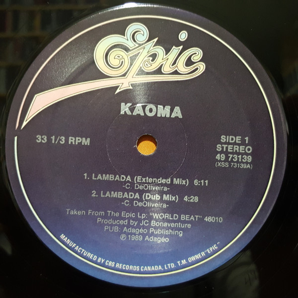 Kaoma Lambada Promo USA 12" Vinyl 1989 FLAC  Side_a20