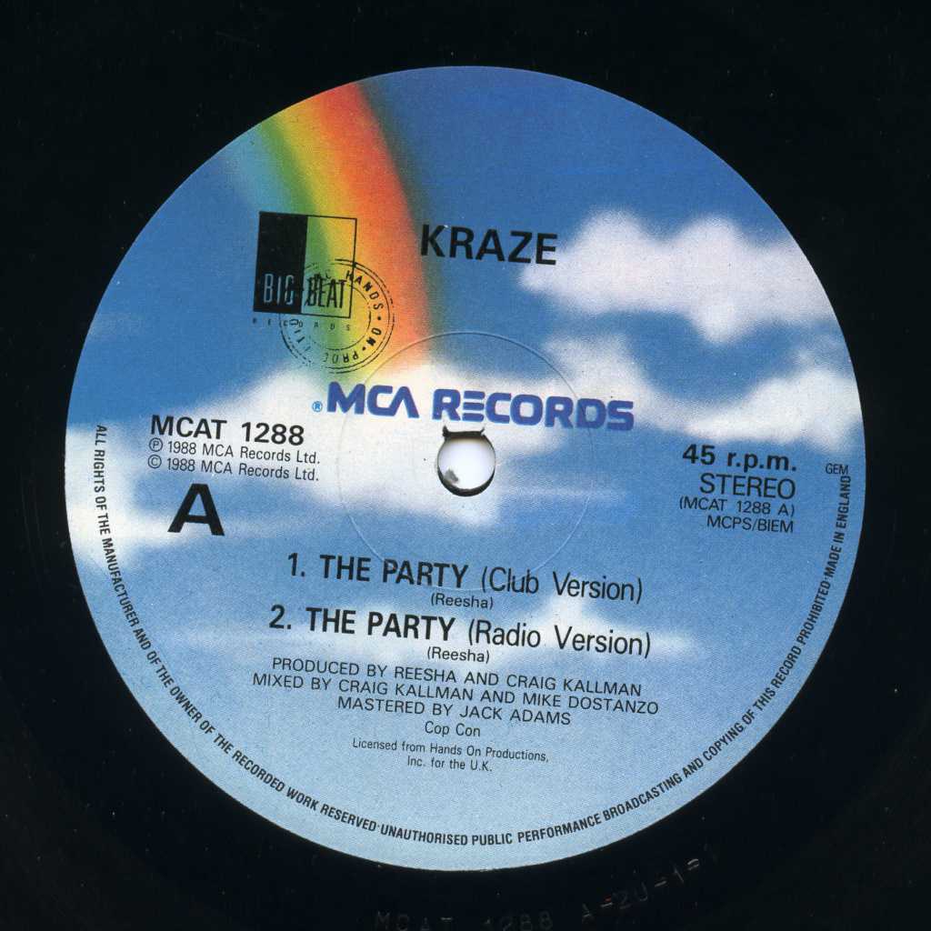 Kraze The Party 12" vinyl 1988 FLAC  Side_a28