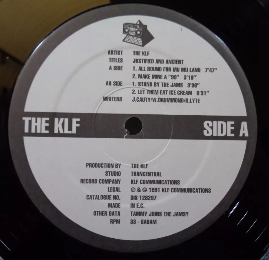 The KLF Justified And Ancient 12" vinyl 1991 FLAC  Side_a45