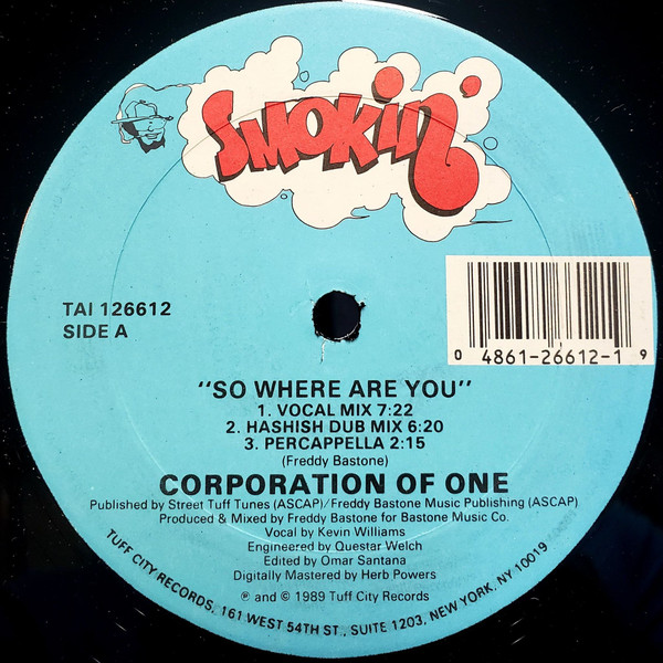 Corporation Of One so where are you 12" vinyl 1989  Side_a47