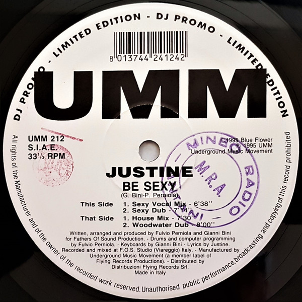 Justine Be Sexy 12" vinyl 1995 mp3  Side_a92