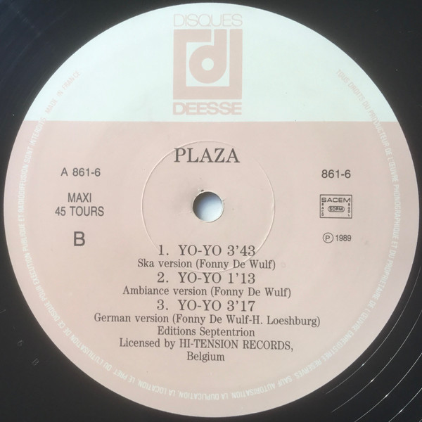 Plaza - Yo-Yo (Ten Years Ago) 12" vinyl 1989 FLAC  Side_b32