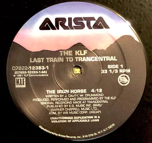 The KLF - Last Train To Trancentral (Live From The Lost Continent) 12" vinyl 1991 FLAC  Side_b40