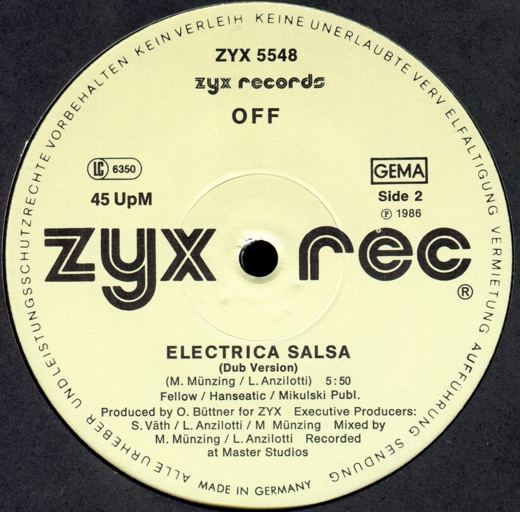Off Electrica Salsa ( Baba Baba ) 12" vinyl 1986 Flac  Sideb10
