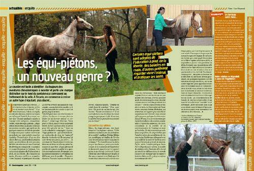 CHEVAL MAGAZINE : Janvier 2014 et Juin 2014 Articl10